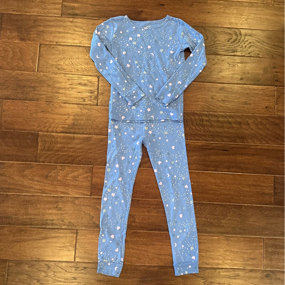 Carter's Blue and white print PJ set